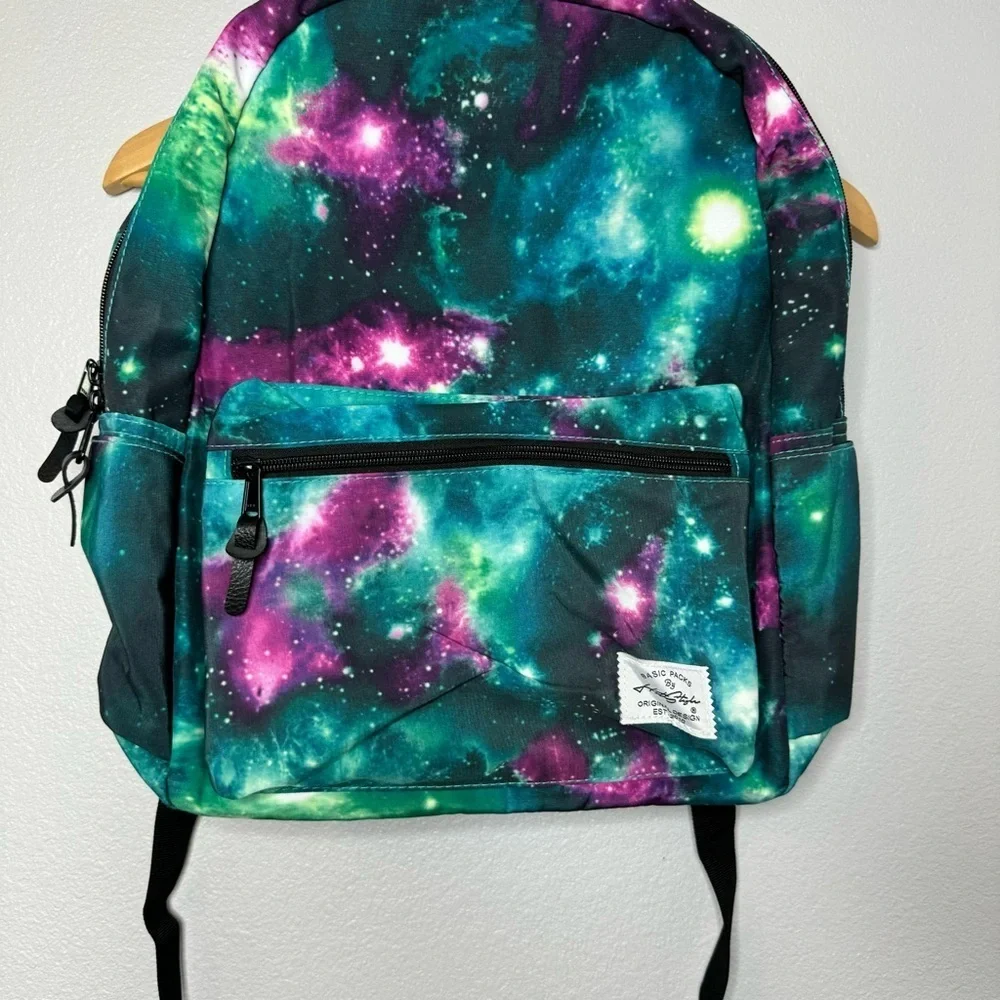 HotStyle TRENDYMAX Backpack for School Girls Boys Galaxy Green